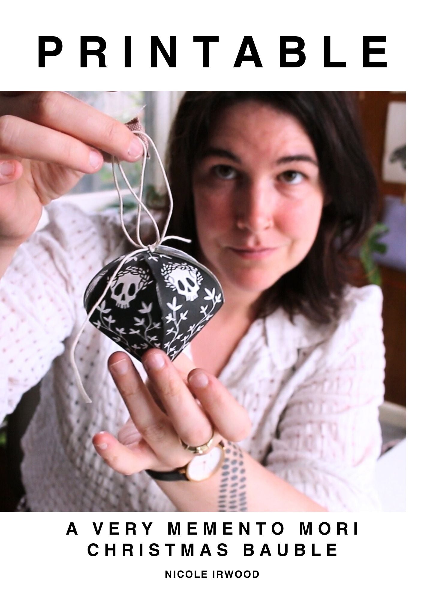 A very memento mori christmas bauble