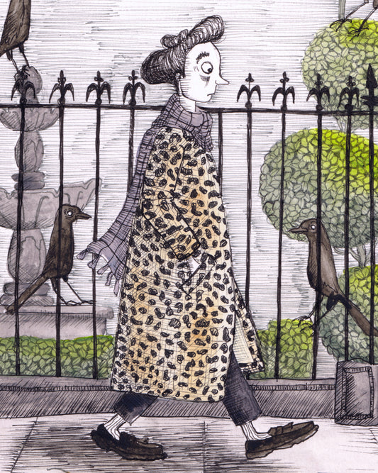 since i got back from hell the crows have not stopped staring