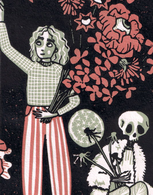 picking flowers in the garden of life + death