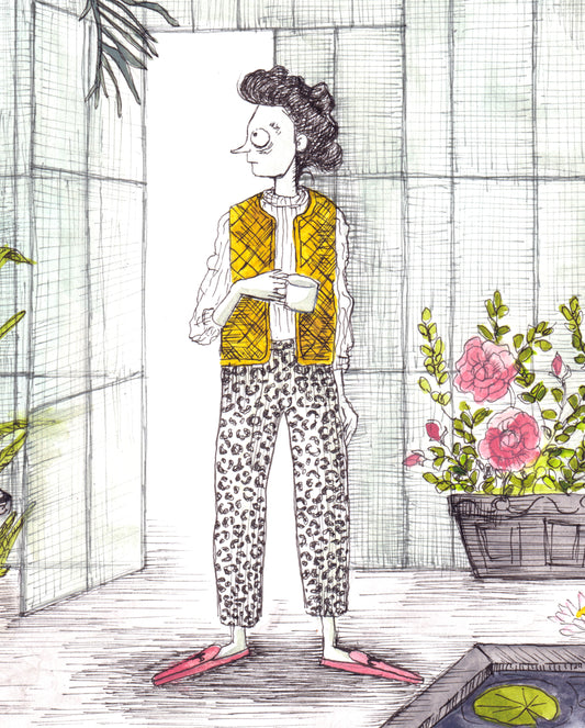 the green-scented vapours, the orchids decay