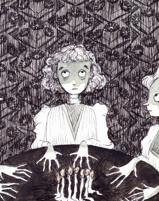 i went to a seance, the candles were lit