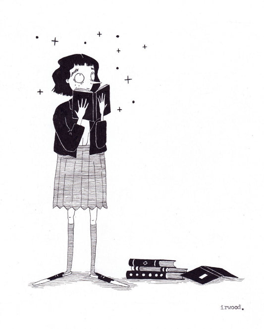 amadora + adelaide #8 - original ink + pen drawing