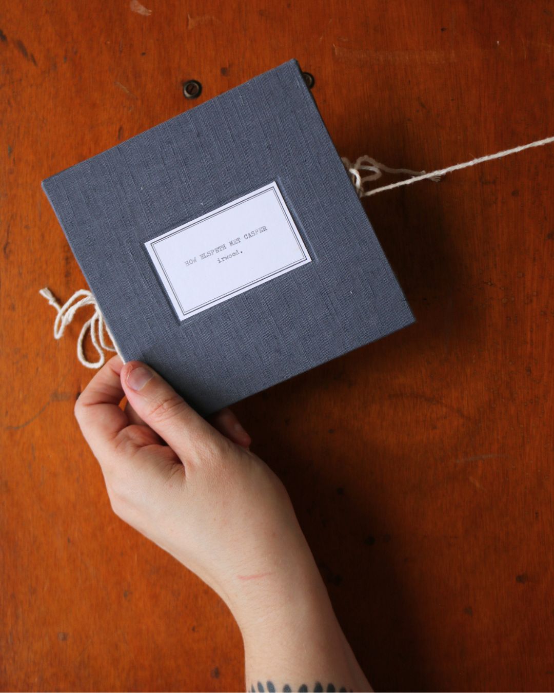 how elspeth met casper - concertina book