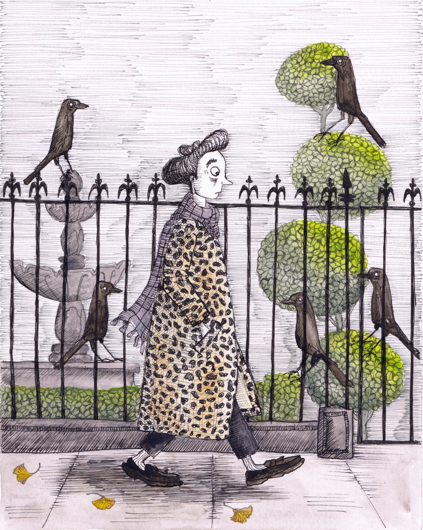 since i got back from hell the crows have not stopped staring