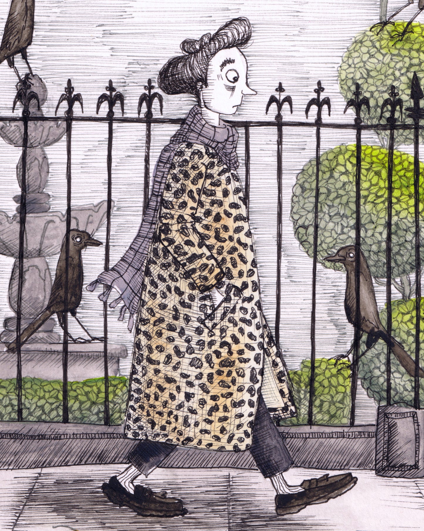 since i got back from hell the crows have not stopped staring