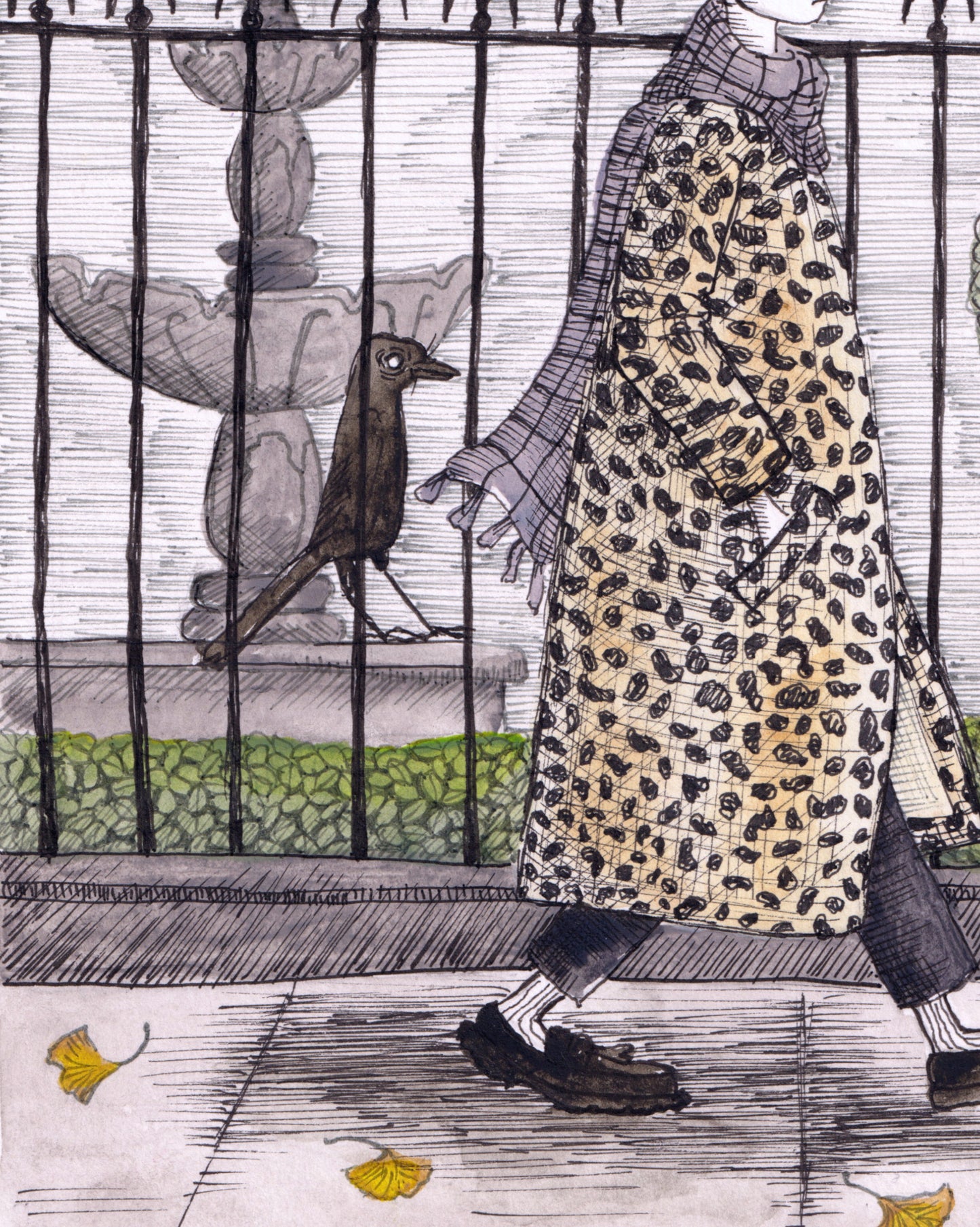 since i got back from hell the crows have not stopped staring