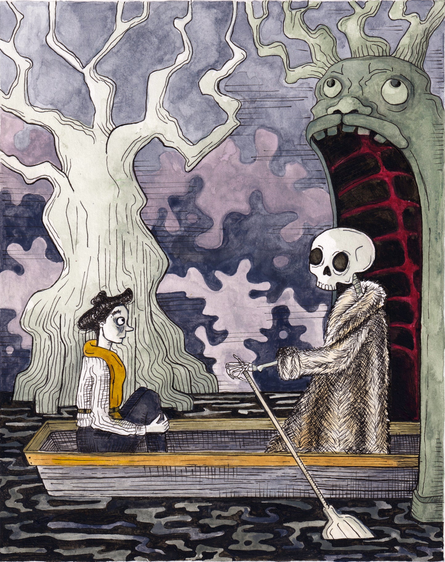 death invited me to hell to see the scenery