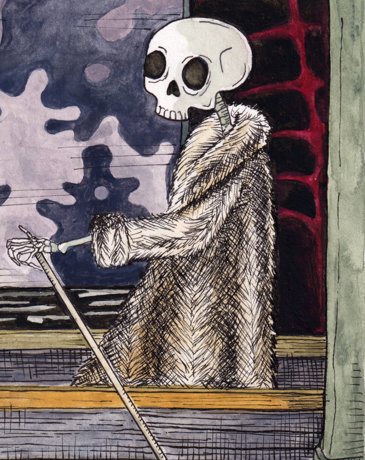 death invited me to hell to see the scenery