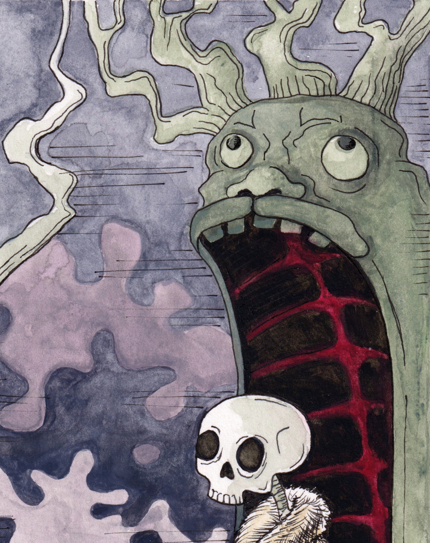 death invited me to hell to see the scenery