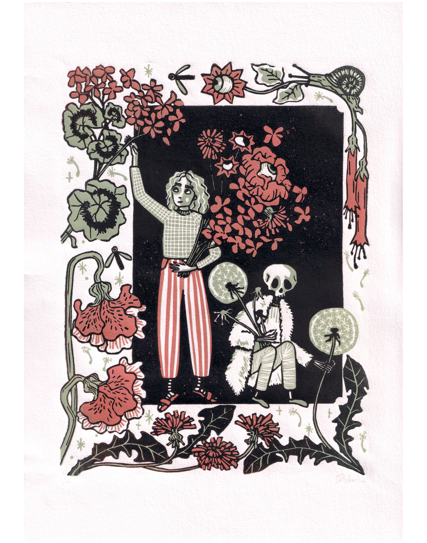 picking flowers in the garden of life + death