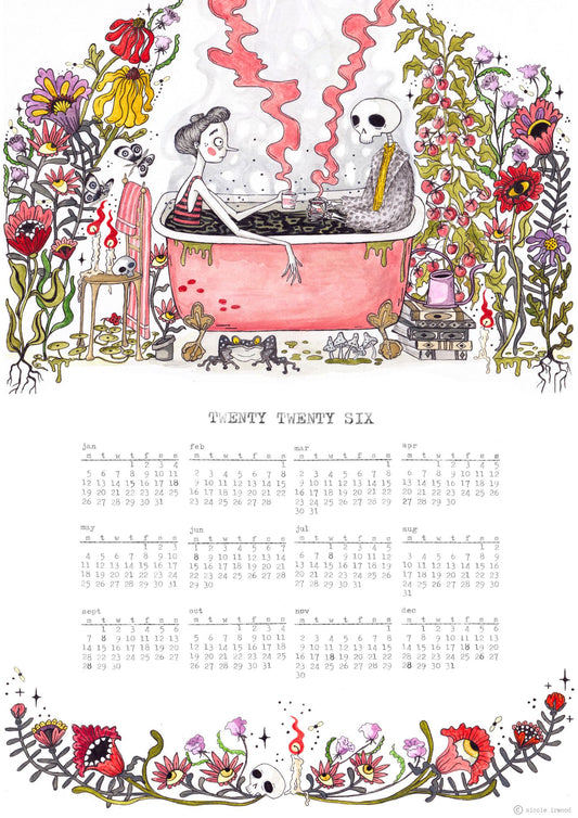 twenty twenty six calendar - digital print file only